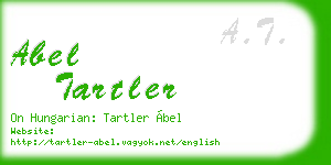 abel tartler business card